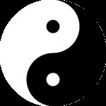 yin and yang, harmony, black